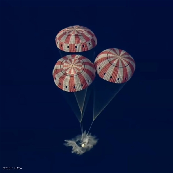 阿尔忒弥斯 2 号成功溅落太平洋!美国载人绕月任务圆满成功