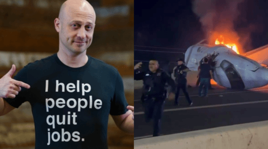百万富翁乘私人飞机坠亡!撞上公路汽车 火光冲天