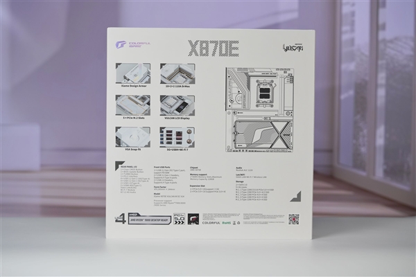 沉金+背钻工艺 七彩虹iGame X870E白火神图赏 专为AMD X3D处理器打造