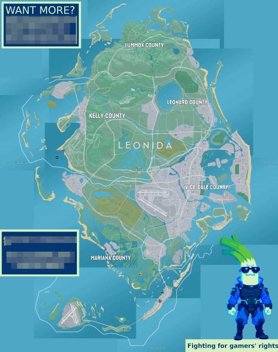 《GTA6》角色位置地图