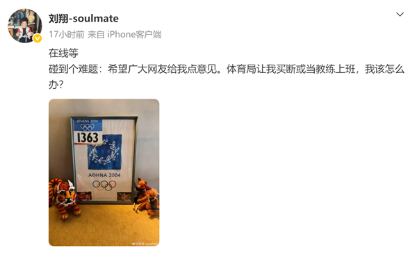 退役11年为何现在才安置自己上热搜 胡锡进发文谈刘翔：希望他能有体面的人生后续  