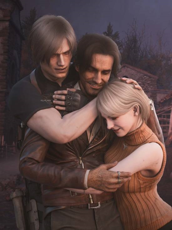 3D Art for Resident Evil 4! Leon and Ada Embrace