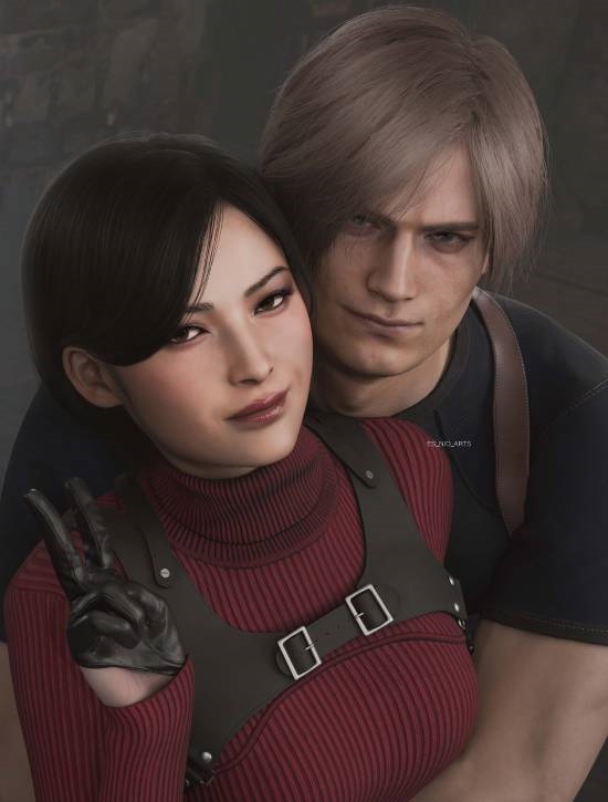 3D Art for Resident Evil 4! Leon and Ada Embrace