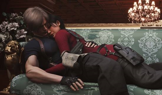 3D Art for Resident Evil 4! Leon and Ada Embrace