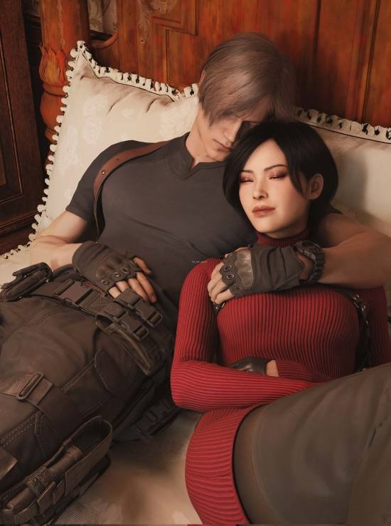 3D Art for Resident Evil 4! Leon and Ada Embrace