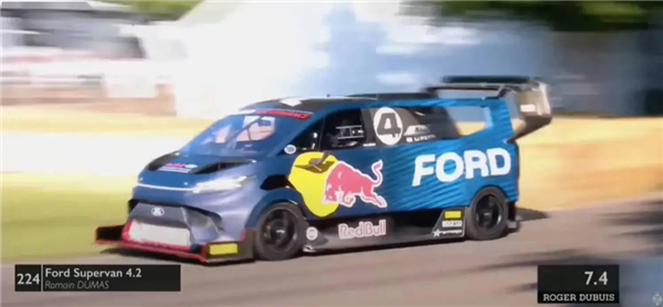 Ford SuperVan climbing Pikes Peak