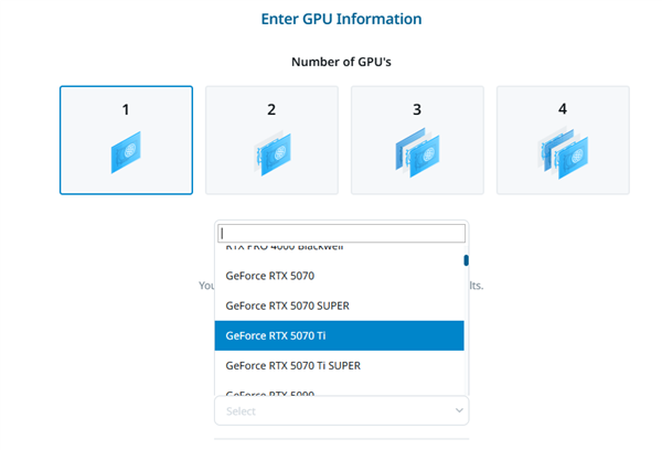 RTX 50 SUPER Graphics Cards Emerge: Seasonic Calculator Lists 5070/Ti SUPER with Increased Power Consumption