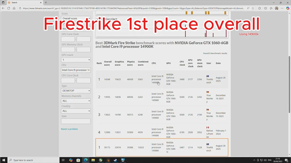 GTX 1060 immersed in transmission fluid for overclocking! Performance surge of 16%， achieving global Firestrike #1