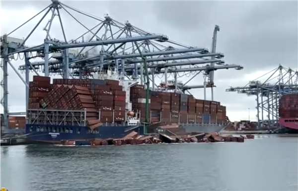 Incident at Port of Long Beach: Over 60 Containers Fall into Seas