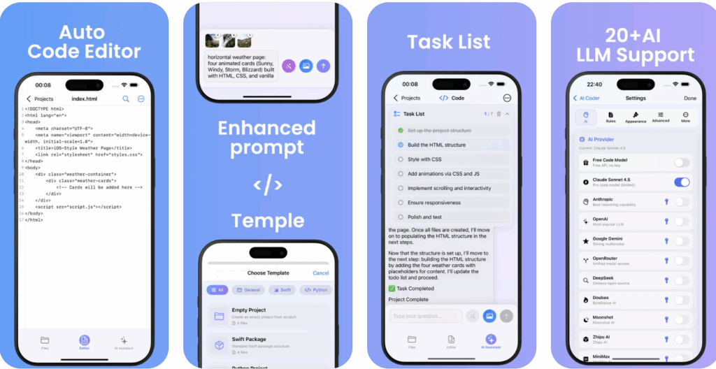 iPhone / iPad 原生 AI IDE「RootCoder-Vibe Coding 」正式推出 ，开启移动编码新时代