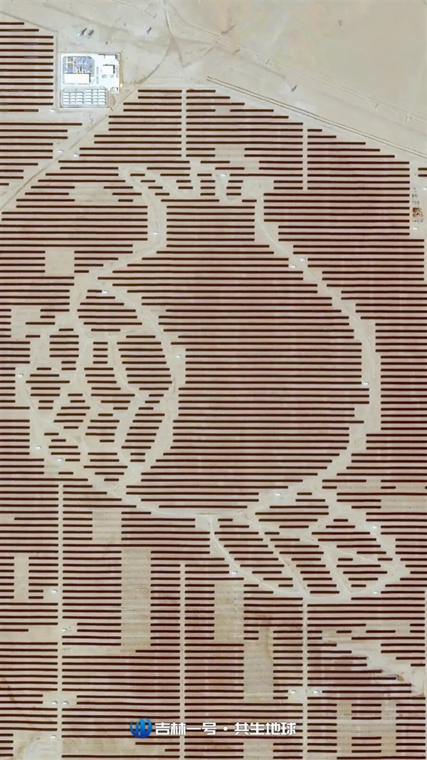 From Space: Photovoltaic Arrays in the Desert - A Grand Artistic Canvas