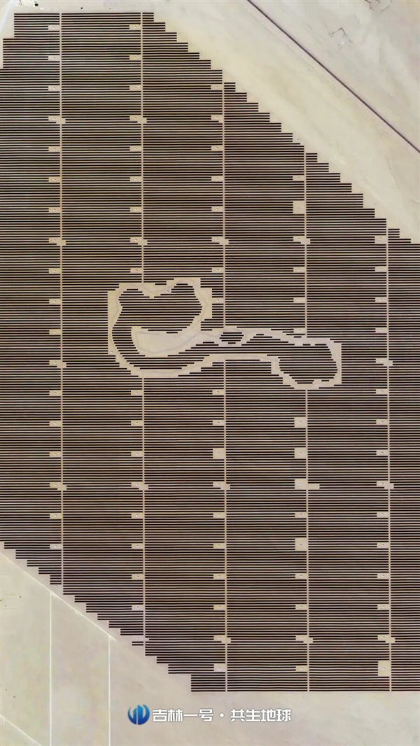 From Space: Photovoltaic Arrays in the Desert - A Grand Artistic Canvas