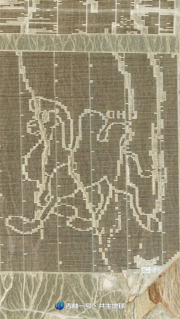 From Space: Photovoltaic Arrays in the Desert - A Grand Artistic Canvas