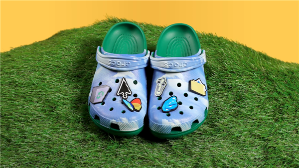 Microsoft Launches Limited Edition Windows XP Themed Clogs with Iconic 'Bliss' Wallpaper Design