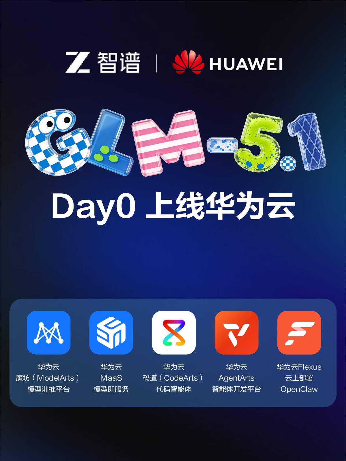 智谱 GLM-5.1″Day0″登陆华为云，多款产品开放体验
